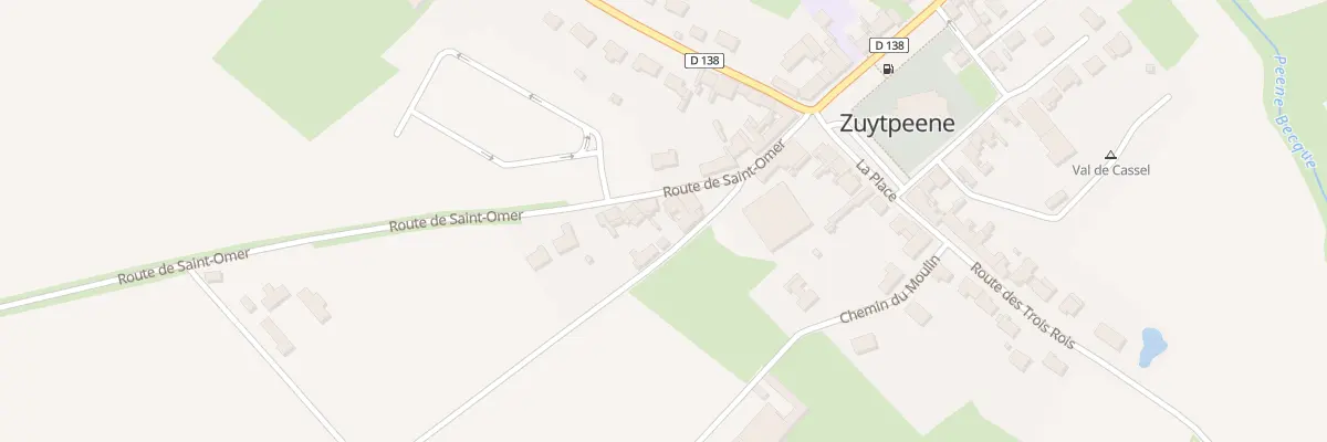 Plan du 125 Rte de Saint - Omer à Zuytpeene