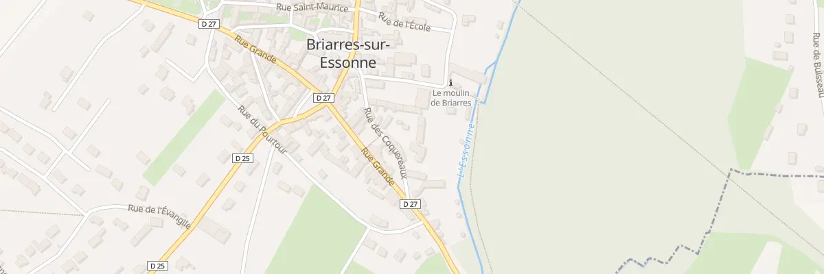 Plan du 77 Rue des Coquereaux à Briarres-sur-Essonne