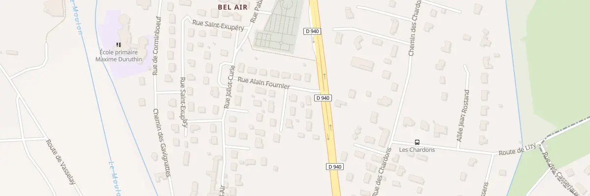 Plan du 7 Rue Alain Fournier à Fussy