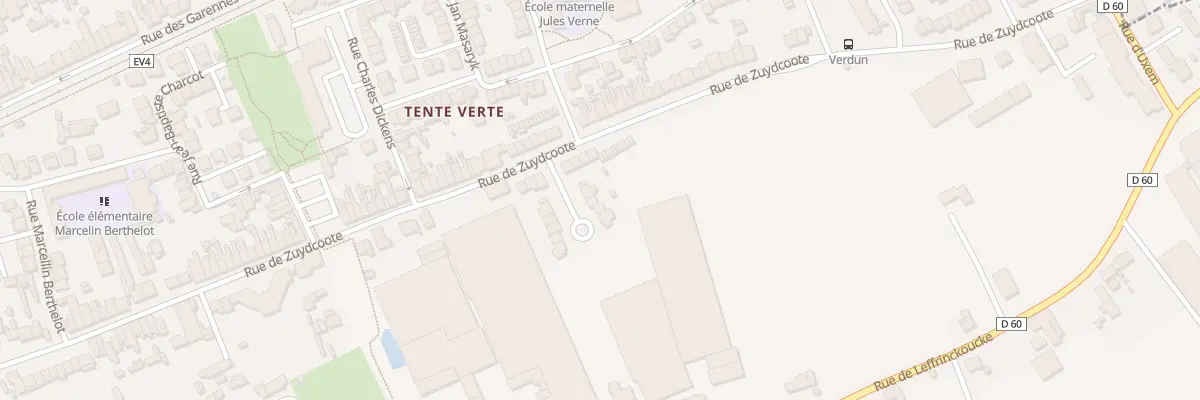 Plan du 35 Rue Arsène Bossu à Dunkerque