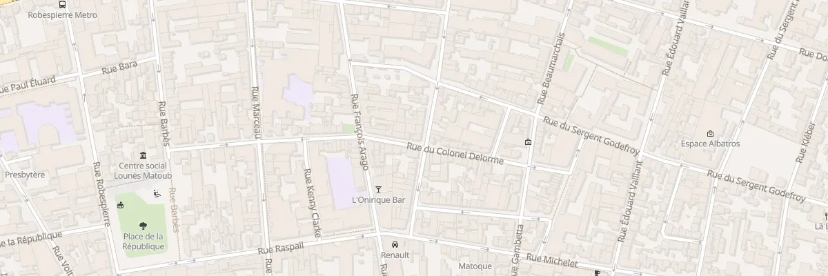 Plan du 28 Rue du Colonel Delorme à Montreuil