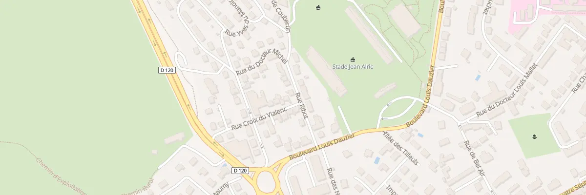 Plan du 10 Rue Ribot à Aurillac