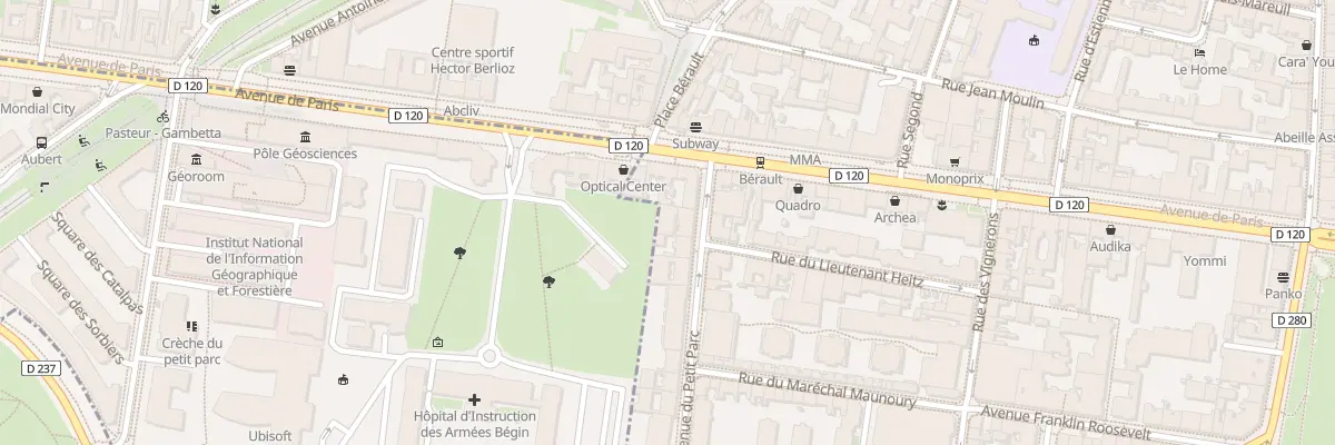 Plan du 4 Av du Petit-Parc à Vincennes