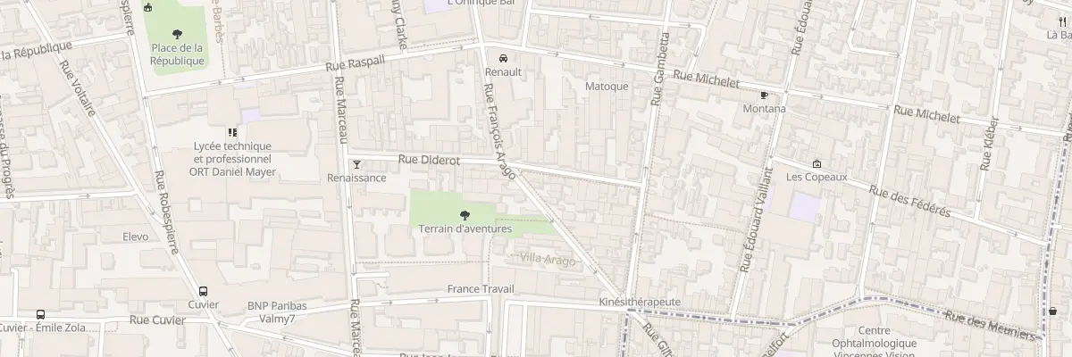 Plan du 81 Rue Francois Arago à Montreuil