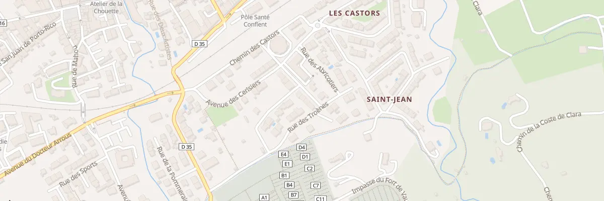 Plan du 10 Rue des Acacias à Prades