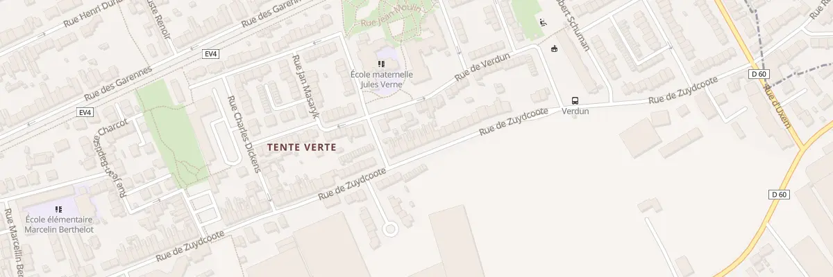 Plan du 689 Rue de Zuydcoote à Dunkerque