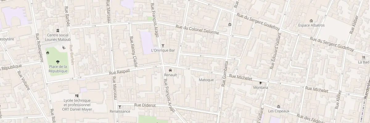 Plan du 70 Rue Michelet à Montreuil