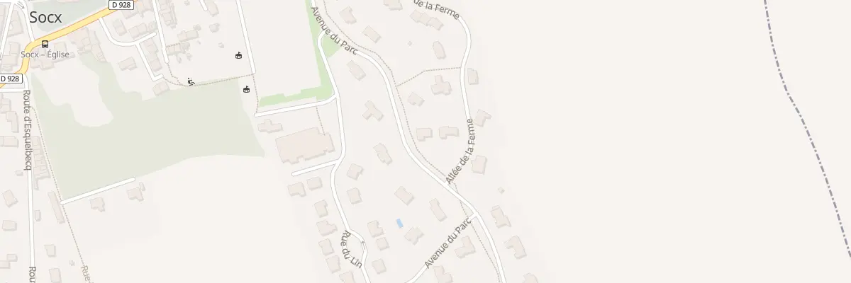 Plan du 14 Av du Parc à Socx
