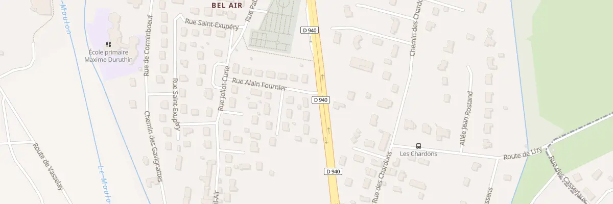 Plan du 5 Rue Alain Fournier à Fussy
