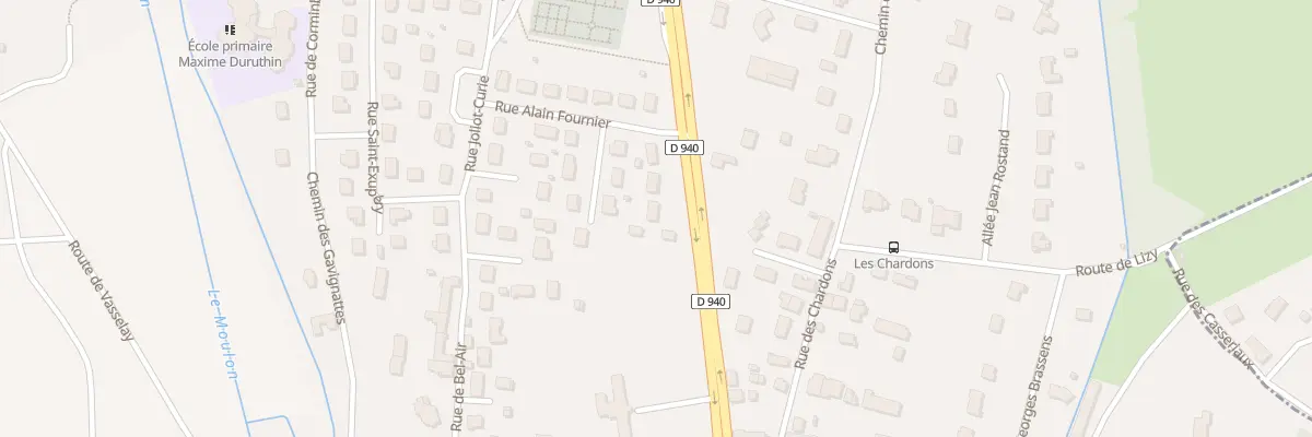 Plan du 1 Rue Alain Fournier à Fussy