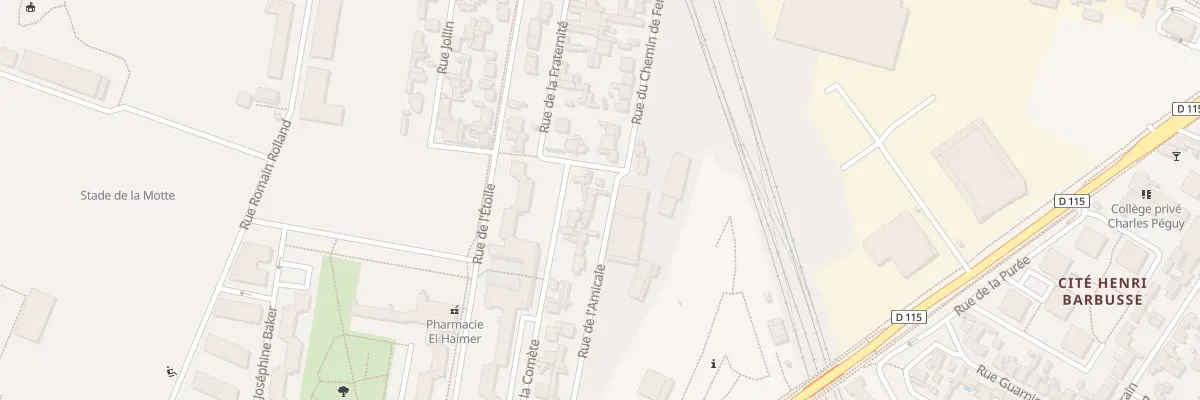 Plan du 4 Rue de l’Amicale à Bobigny