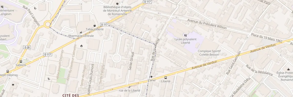 Plan du 28 Rue Normandie Niemen aux Lilas