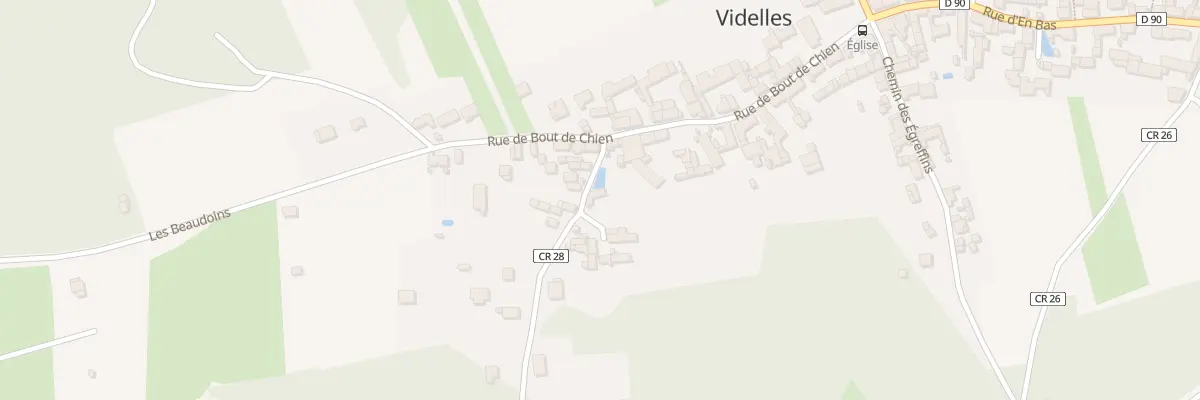 Plan du 1 Che des Lavandières à Videlles