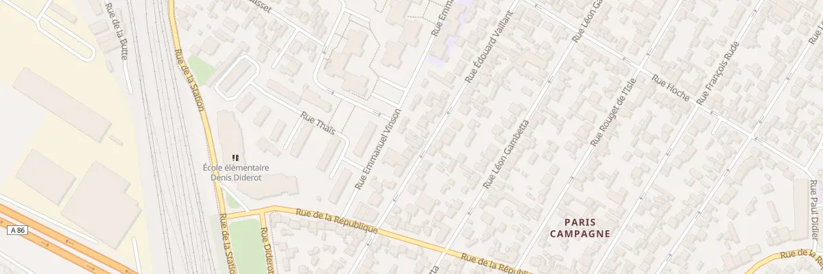 Plan du 82 Rue Edouard Vaillant à Drancy