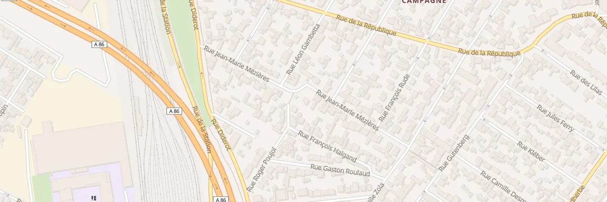 Plan du 35 Rue Jean Marie Mezieres à Drancy
