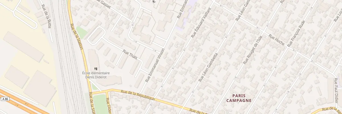 Plan du 80 Rue Edouard Vaillant à Drancy