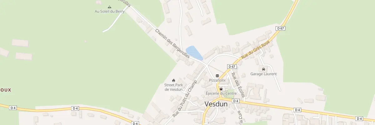 Plan du 3 Che des Bergerolles à Vesdun