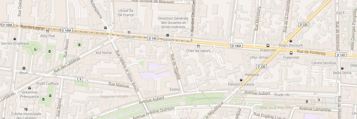 Plan du 12 Rue de l’Egalité à Vincennes