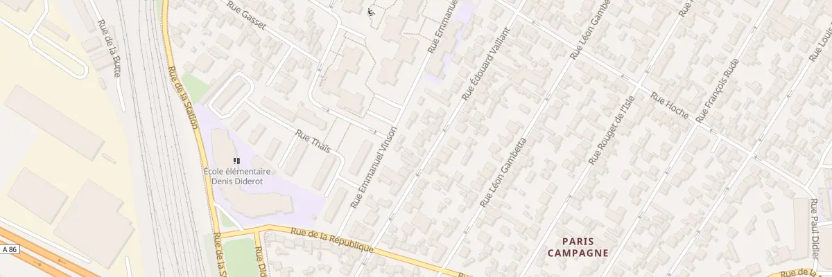 Plan du 78 Rue Edouard Vaillant à Drancy