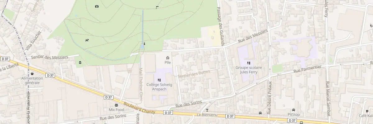 Plan du 45 Rue des Messiers à Montreuil