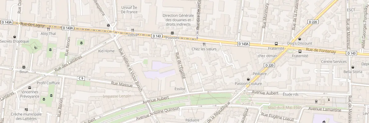 Plan du 10 Rue de l’Egalité à Vincennes