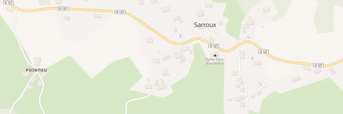 Plan du 105 Le Bourg de Sarroux à Sarroux - Saint Julien