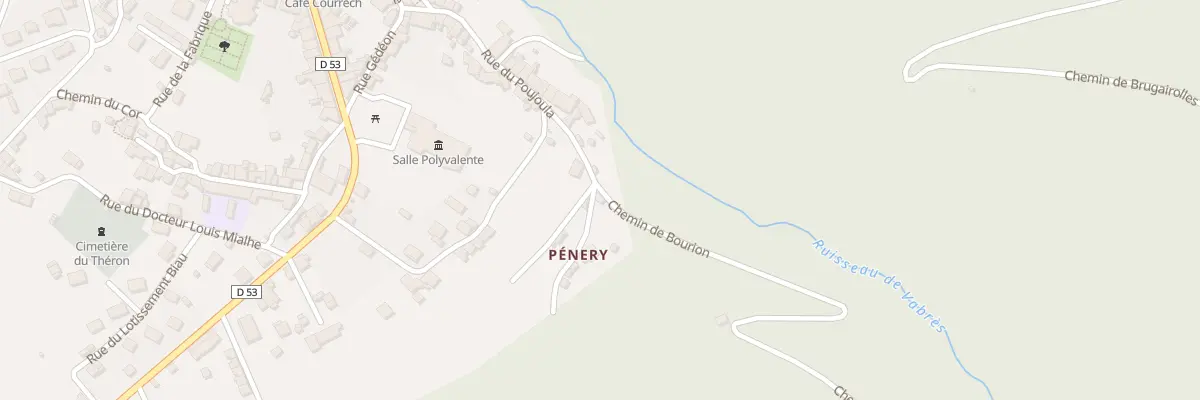 Plan du 1 Rue Penery à Vabre