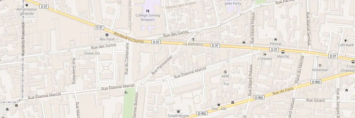 Plan du 107 Rue Parmentier à Montreuil