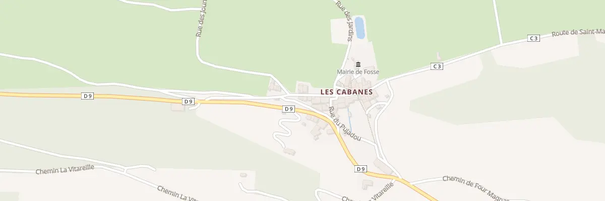Plan du 9050 Las Cabanes à Fosse