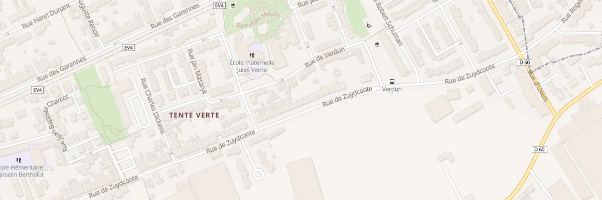 Plan du 731 Rue de Zuydcoote à Dunkerque