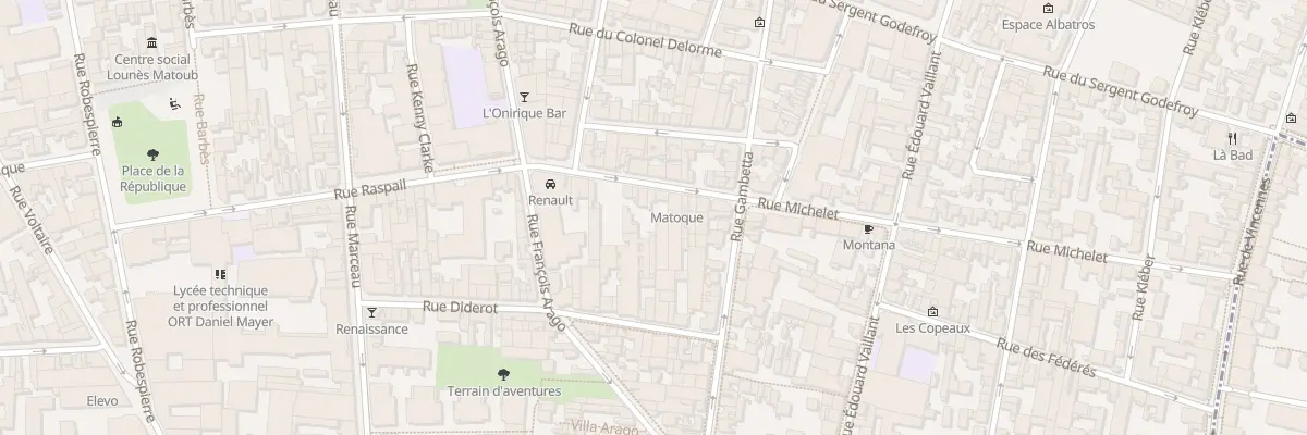 Plan du 73 Rue Michelet à Montreuil