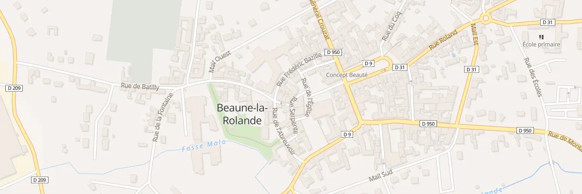 Plan du 6 Rue Serpente à Beaune-la-Rolande