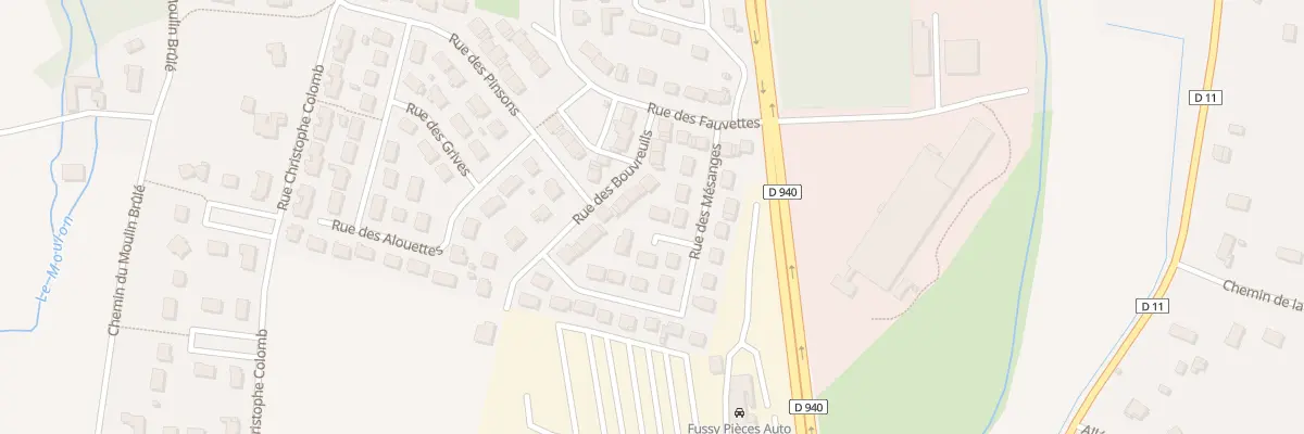 Plan du 2 Imp du Roitelet à Fussy