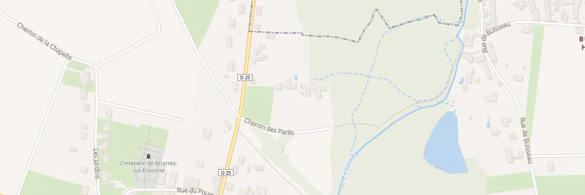 Plan du 73 Che des Pares à Briarres-sur-Essonne