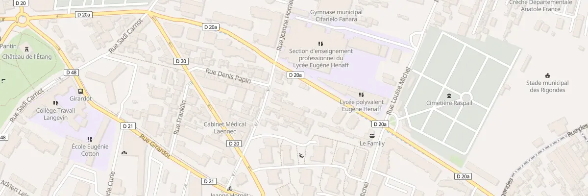 Plan du 36 Rue Jeanne Hornet à Bagnolet