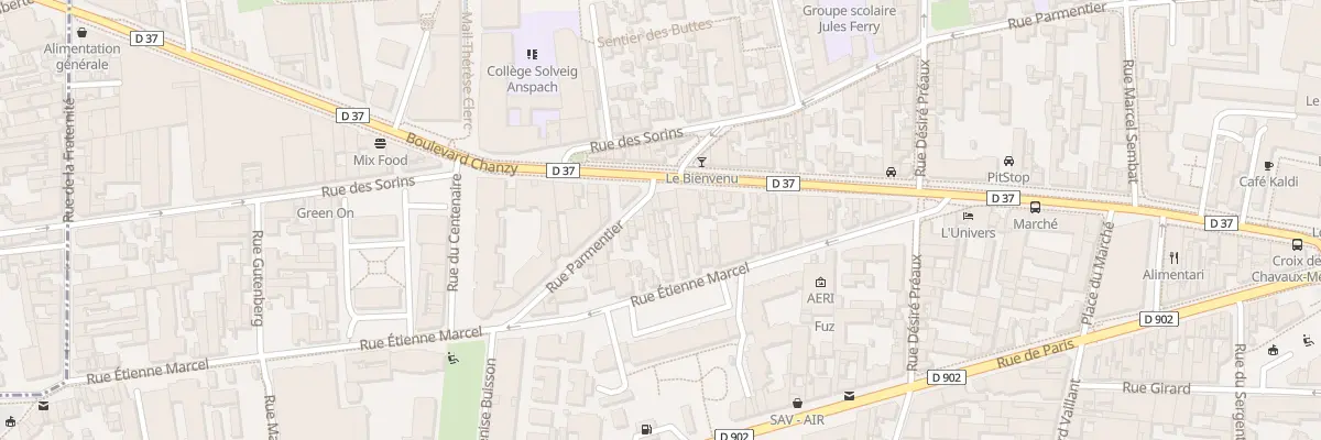 Plan du 103 Rue Parmentier à Montreuil
