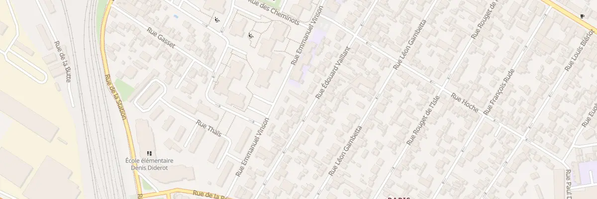 Plan du 68 Rue Edouard Vaillant à Drancy