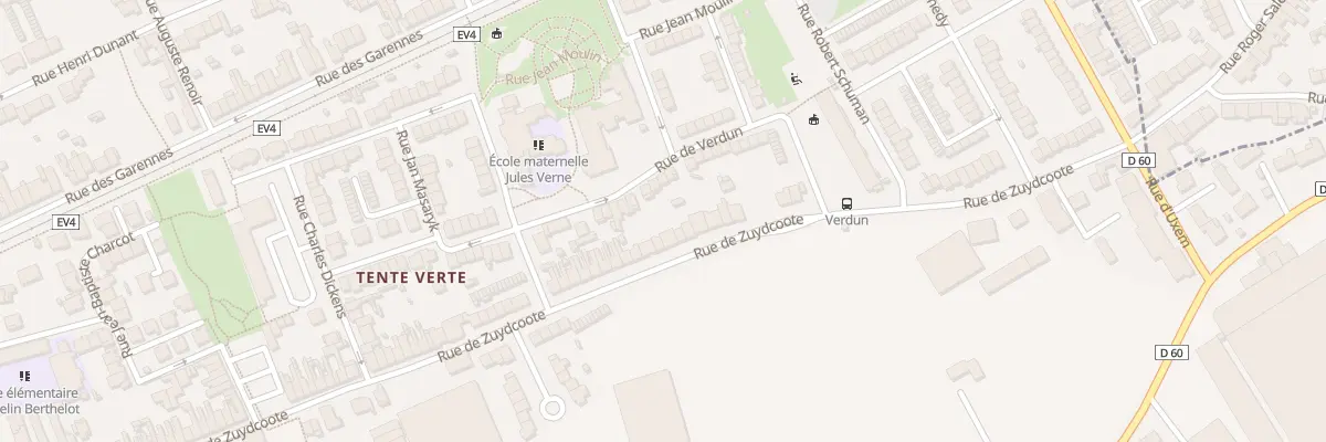 Plan du 743 Rue de Zuydcoote à Dunkerque