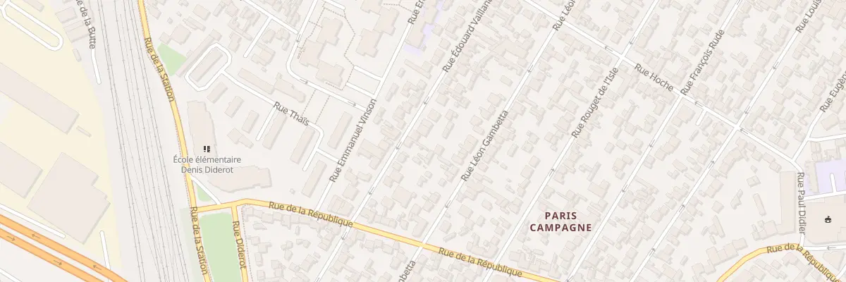 Plan du 77 Rue Edouard Vaillant à Drancy