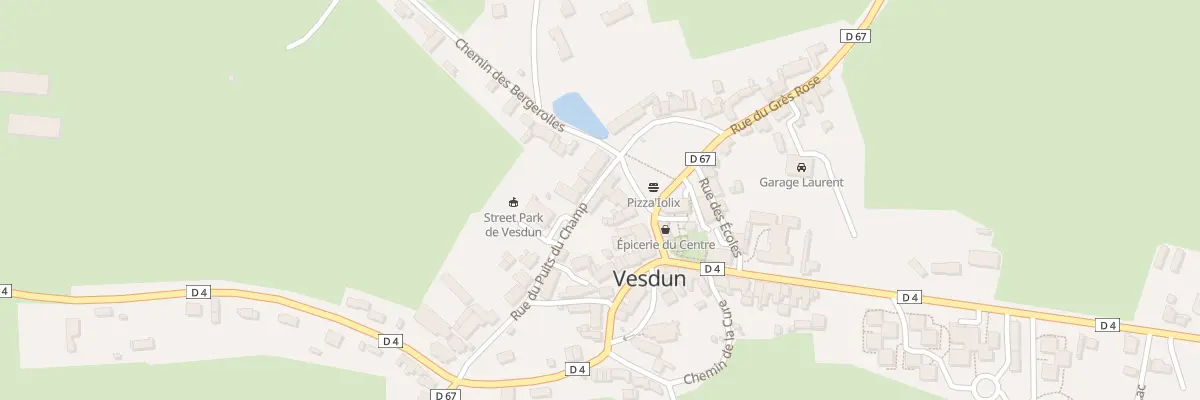 Plan du 6 Rue du Puits du Champ à Vesdun