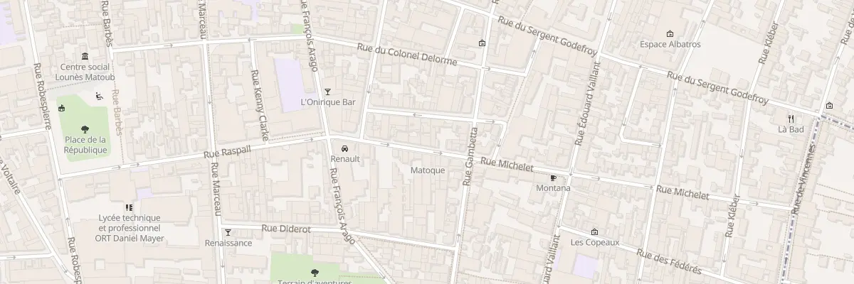 Plan du 60 Rue Michelet à Montreuil