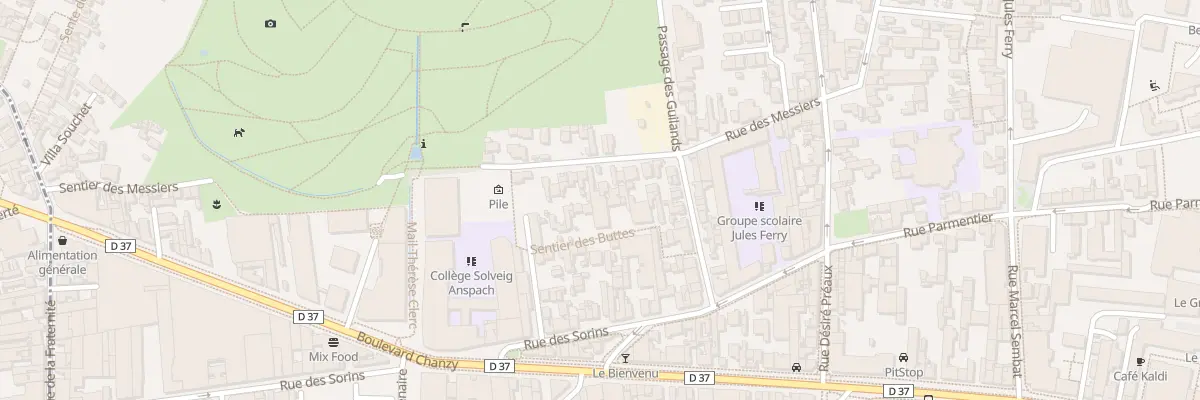 Plan du 35 Rue des Messiers à Montreuil