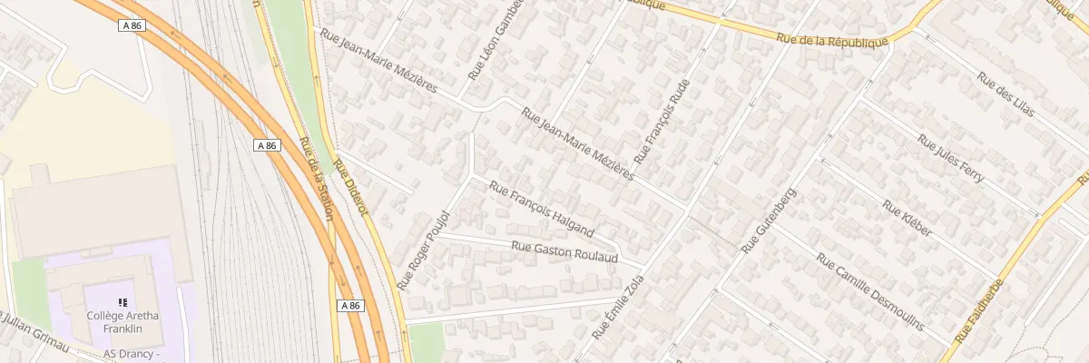 Plan du 18 Rue Francois Halgand à Drancy