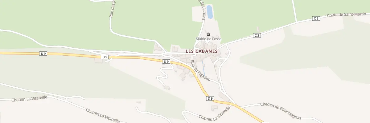 Plan du 14 Las Cabanes à Fosse