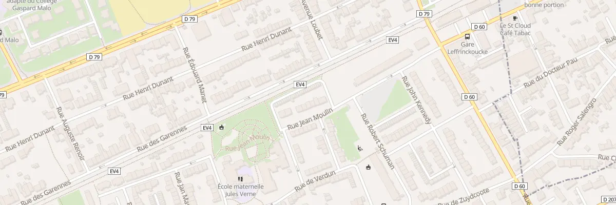 Plan du 161 Rue Jean Moulin à Dunkerque