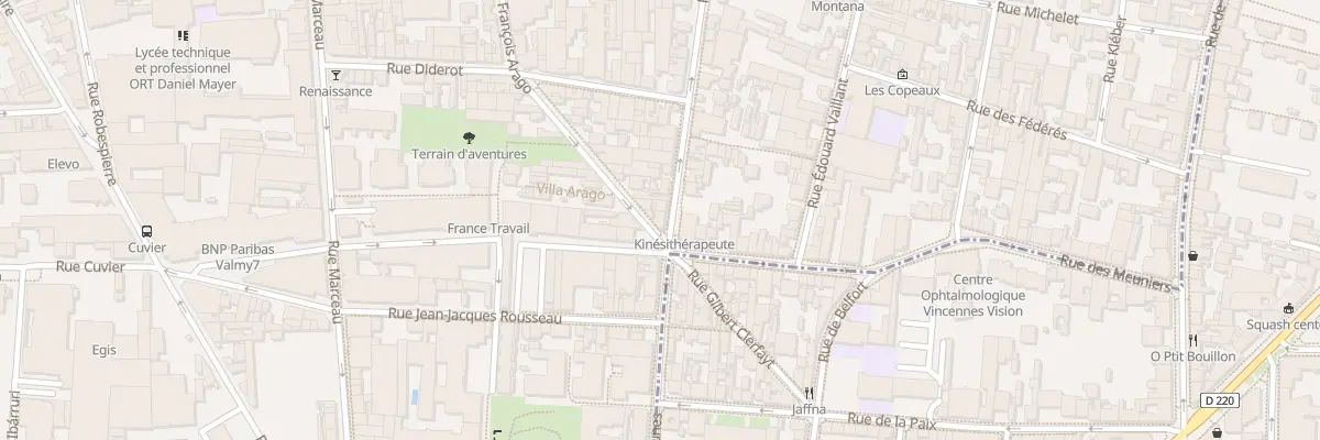 Plan du 103 Rue Francois Arago à Montreuil