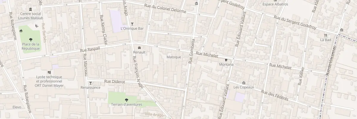 Plan du 65B Rue Michelet à Montreuil