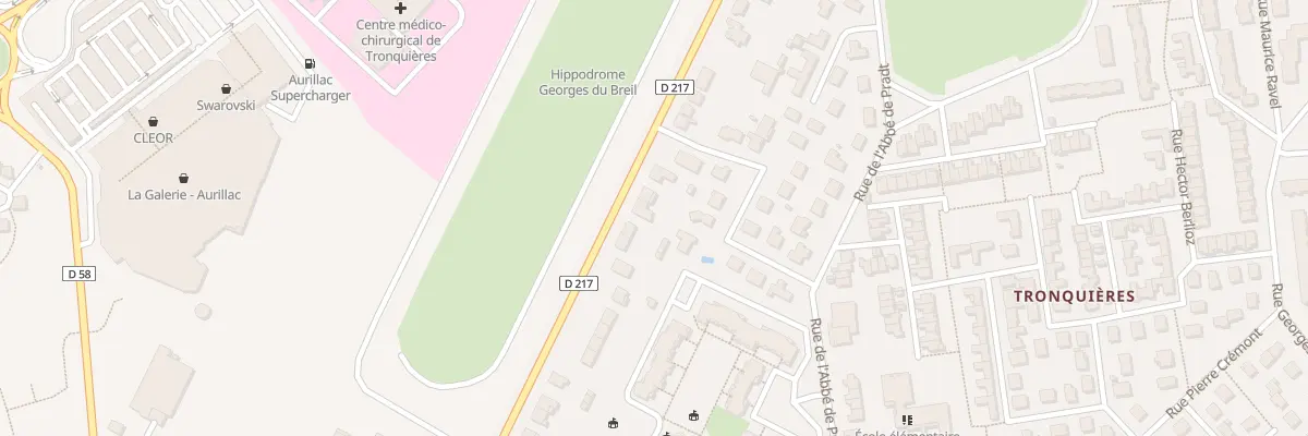 Plan du 83 Av de Tronquières à Aurillac