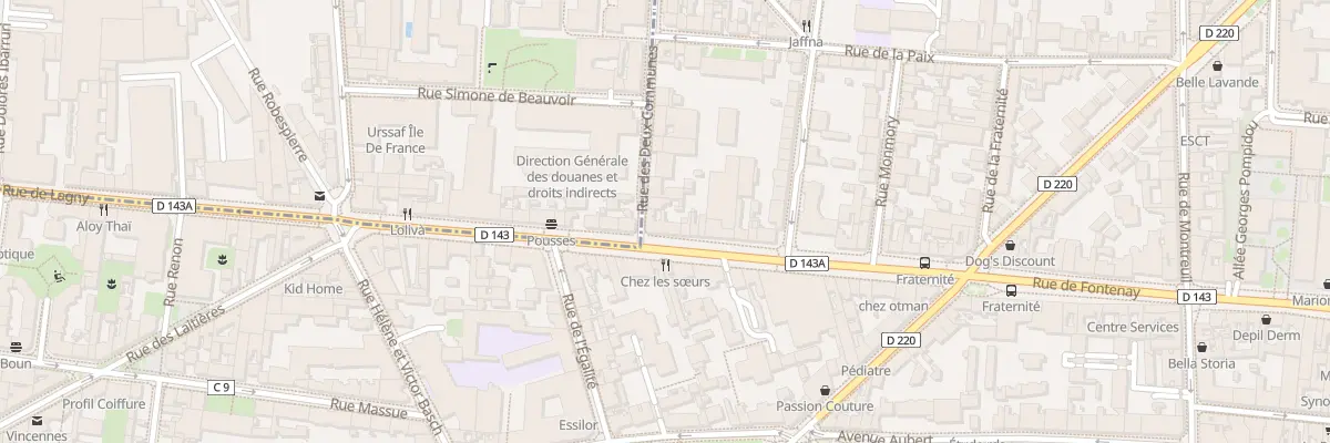 Plan du 242 Rue de Fontenay à Vincennes