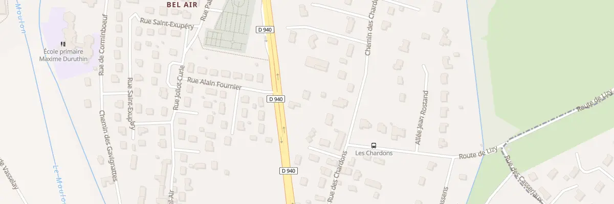 Plan du 1 Che des Chardons à Fussy